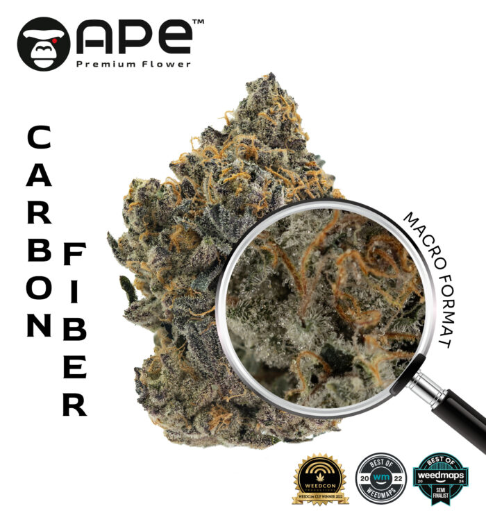 Carbon Fiber APE THCA Flower – Premium cannabis with unique flavor and high THCA potency, available for delivery.