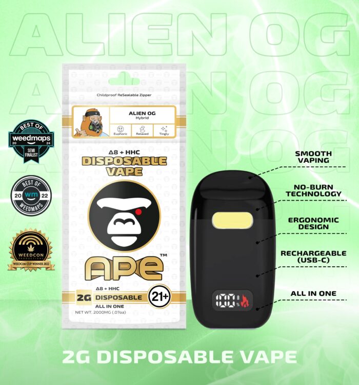 Alien OG THCa Disposable 2g APE