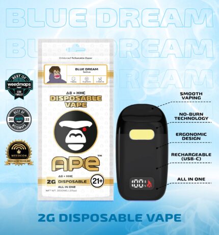 Blue Dream THCa Disposable 2g APE