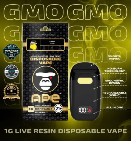 GMO THCa Live Resin Disposable 1g APE