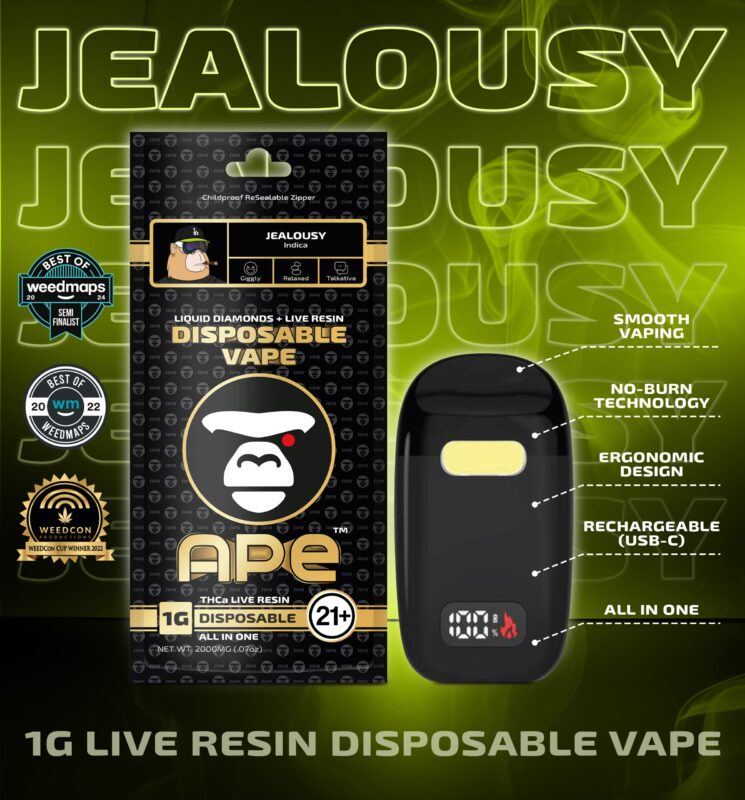 Jealousy THCa Live Resin Disposable