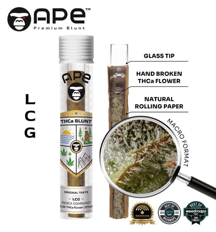 LCG APE THCA Blunt 2.2G – High-Quality THCA Blunt with Unique Flavor