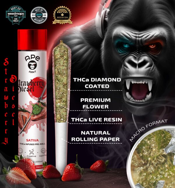 Strawberry Diesel Coated-Joint