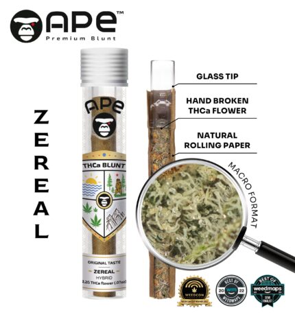 Zerealz APE THCA Blunt 2.2G – High-Quality Hybrid Strain with Sweet and Cerebral Effects