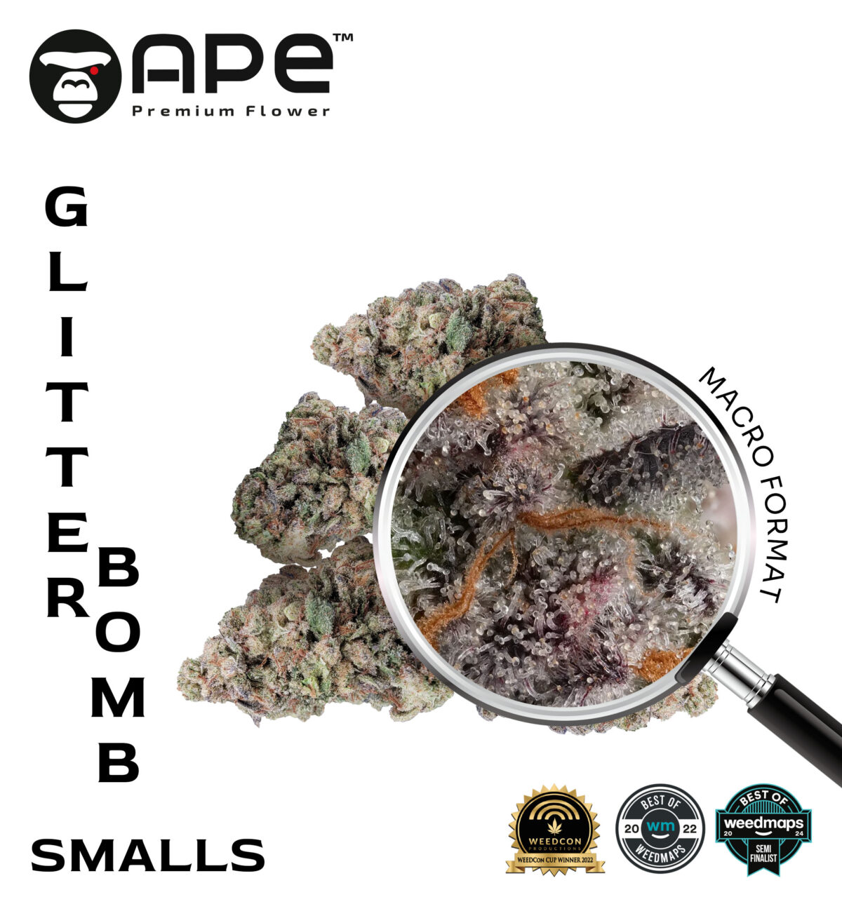 Glitter Bomb THCA Smalls Flowers APE