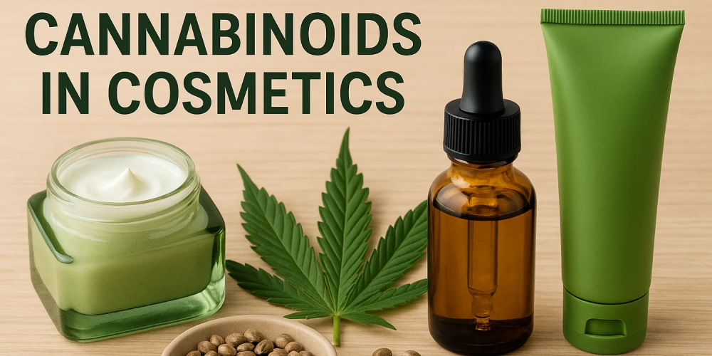 Full-spectrum cannabis extract in a lab setting for skincare use