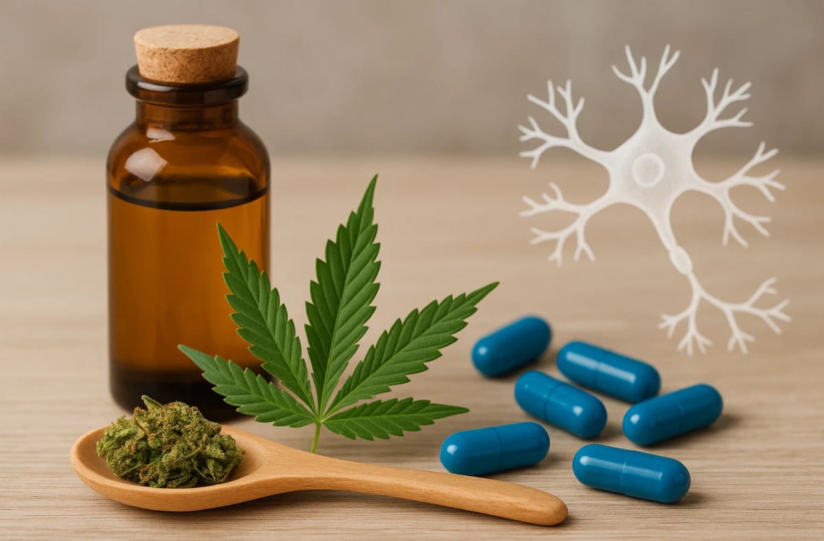 MS patient resting comfortably after using cannabinoid treatment
