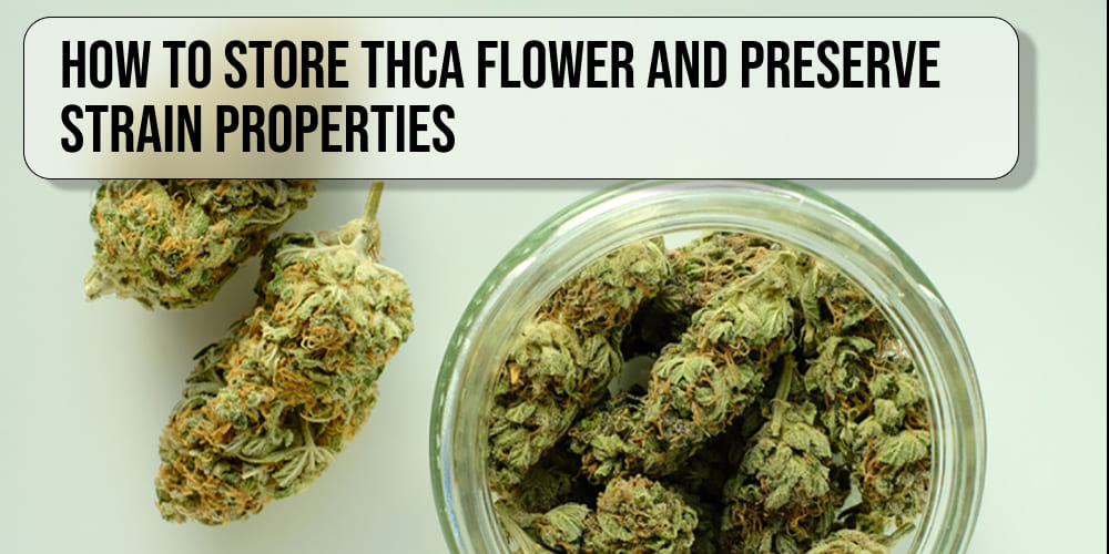 How to store THCA flower and preserve strain properties