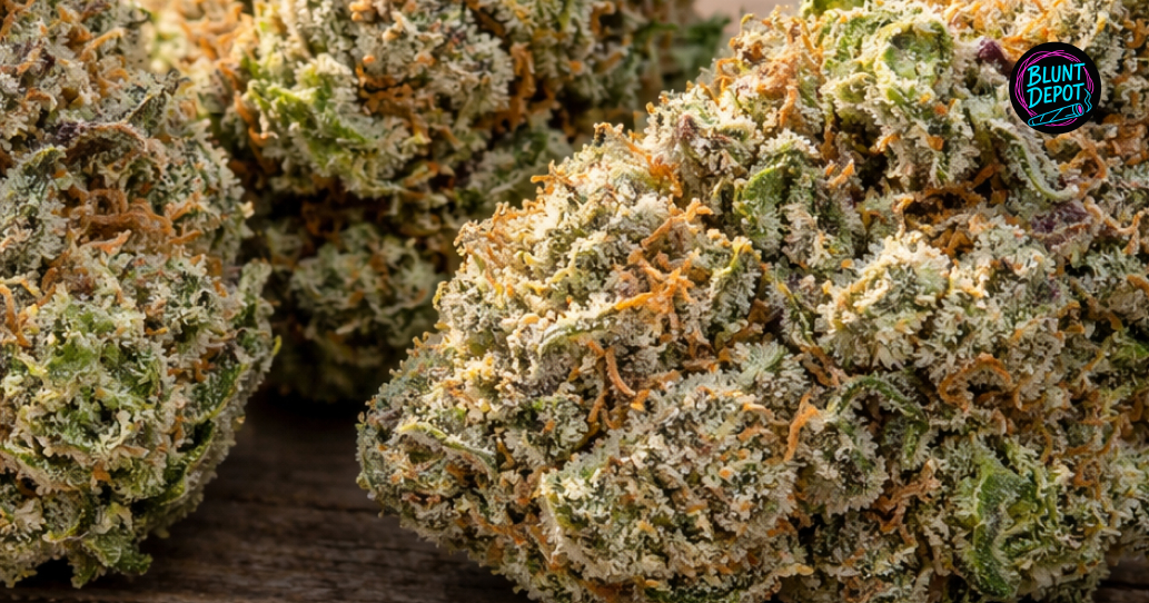 Acapulco Gold THCA strain illustrated cannabis bud and products