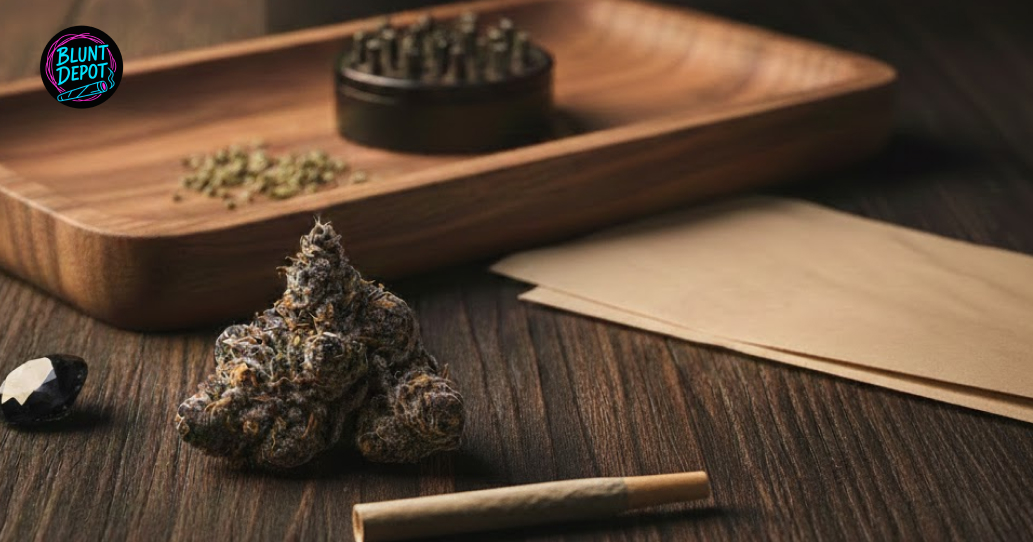 Premium Black Diamond weed strain buds close-up