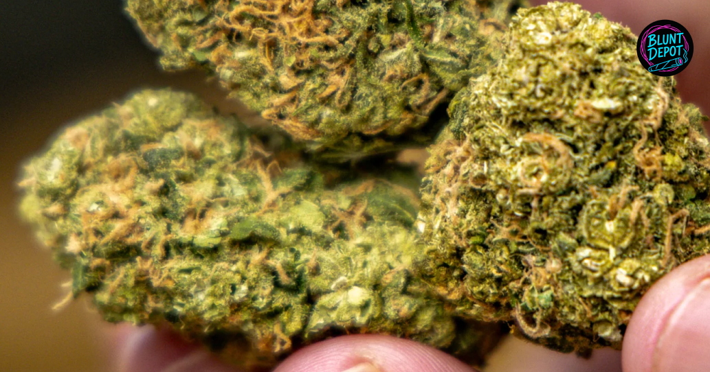 Diverse collection of colorful cannabis buds from a licensed Glen Cove delivery menu.