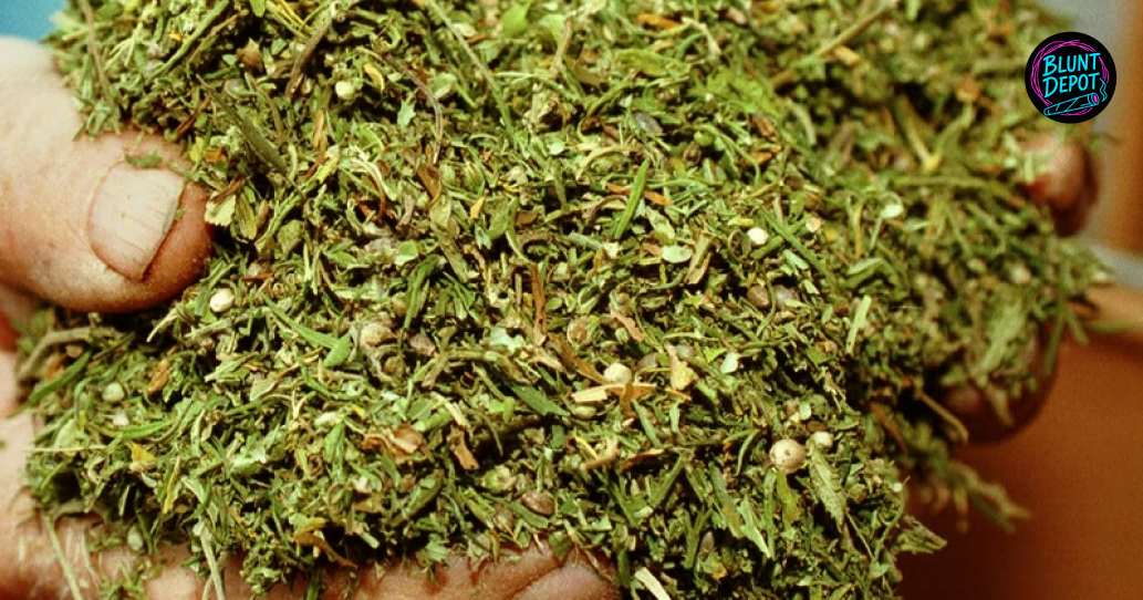 A person using a smartphone to order from an Ithaca dispensary menu.