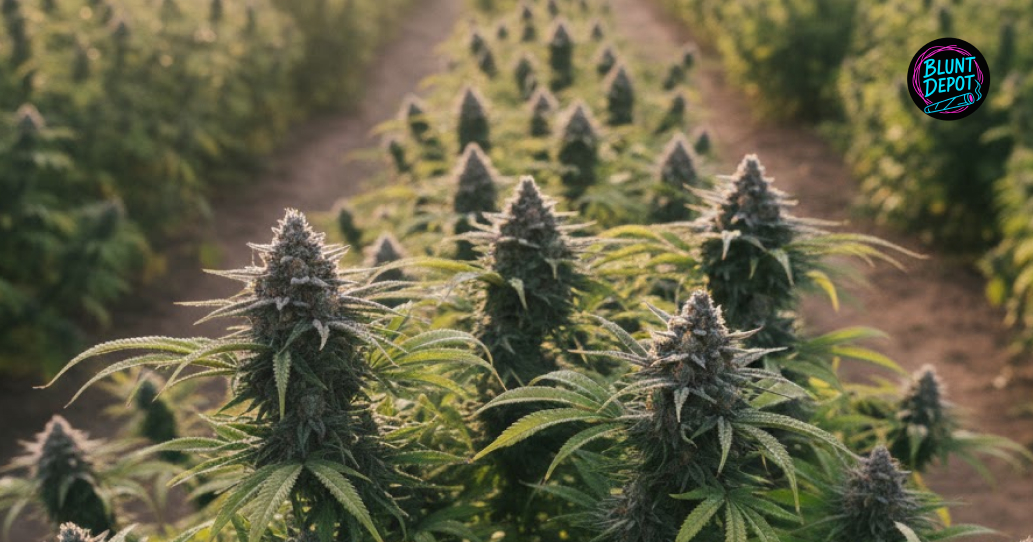 THCA delivery in League City illustrated cannabis bud and products