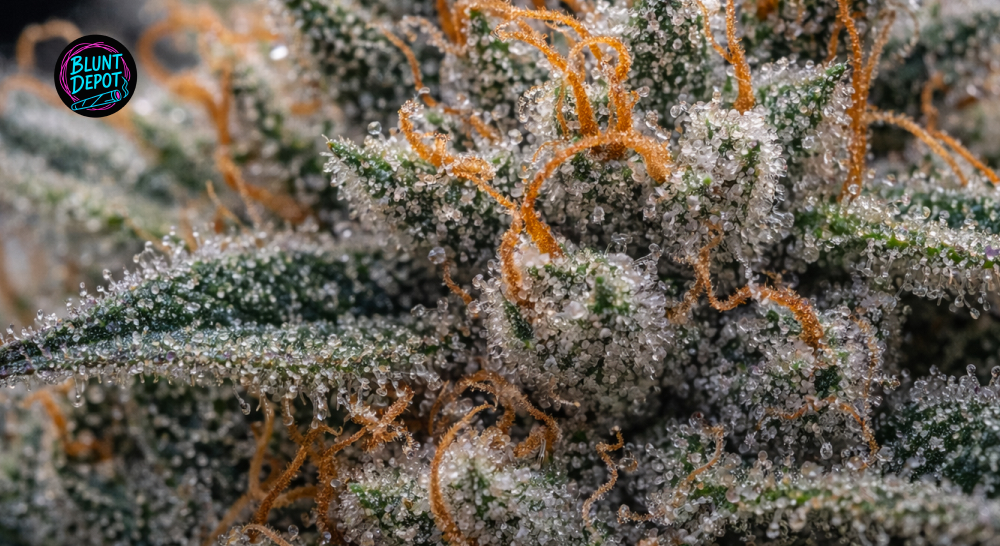 Indica sativa and hybrid cannabis jars in Waco dispensary