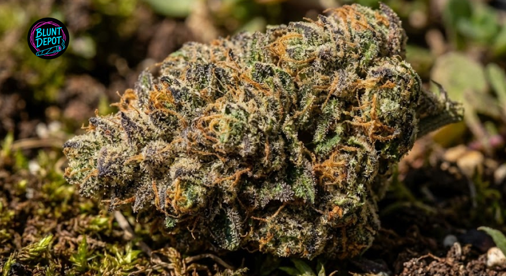 Close-up of Jack Herer weed strain trichomes coating premium cannabis flower buds.