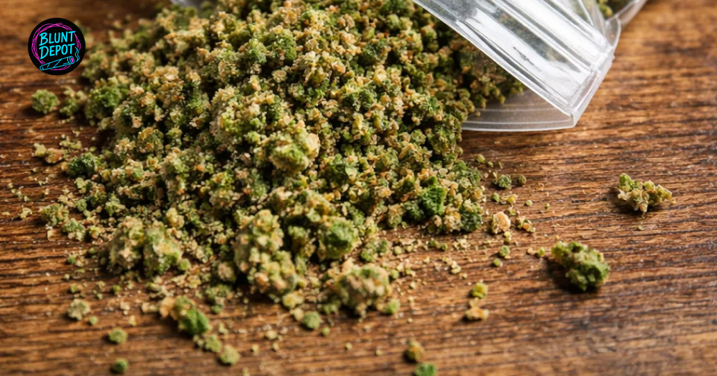 Glass jar with The Original Z weed strain cannabis flower, emphasizing premium quality buds.