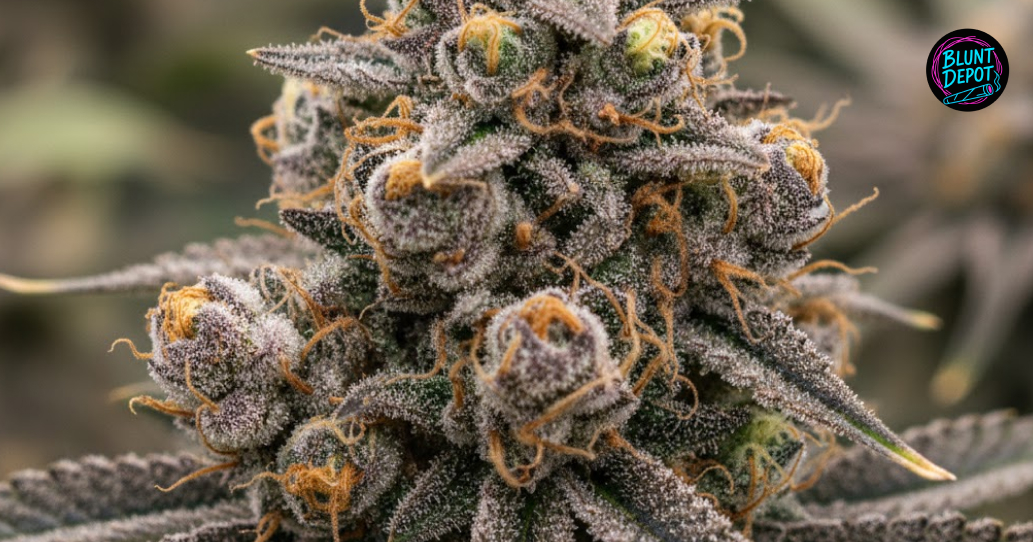 Indoor grow room with Jealousy indica-dominant hybrid plants