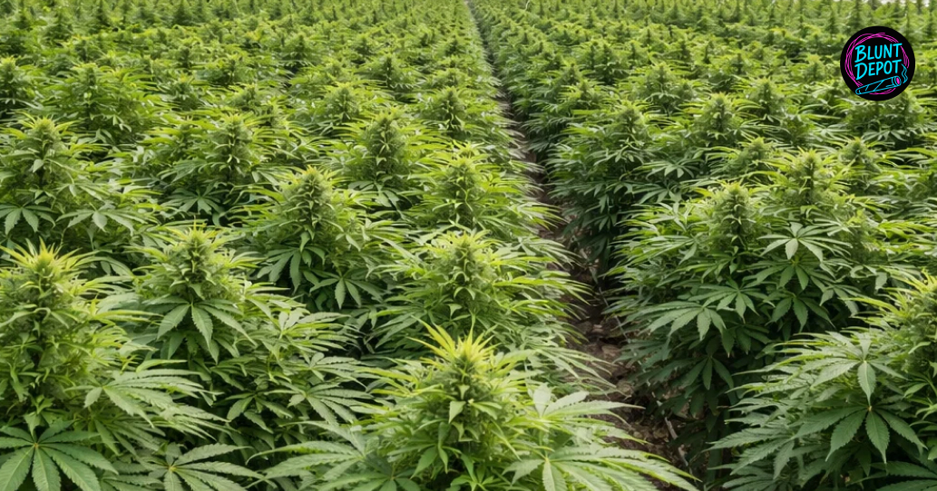 Indoor grow setup with Wedding Crasher cannabis plants