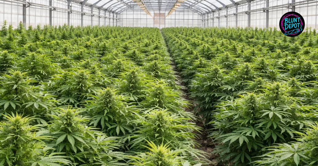 Lifestyle presentation of Maui Wowie weed strain buds in a refined environment