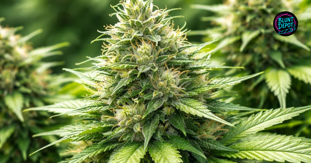 Girl Scout Cookies weed strain premium cannabis buds arranged in a modern cannabis lifestyle scene.