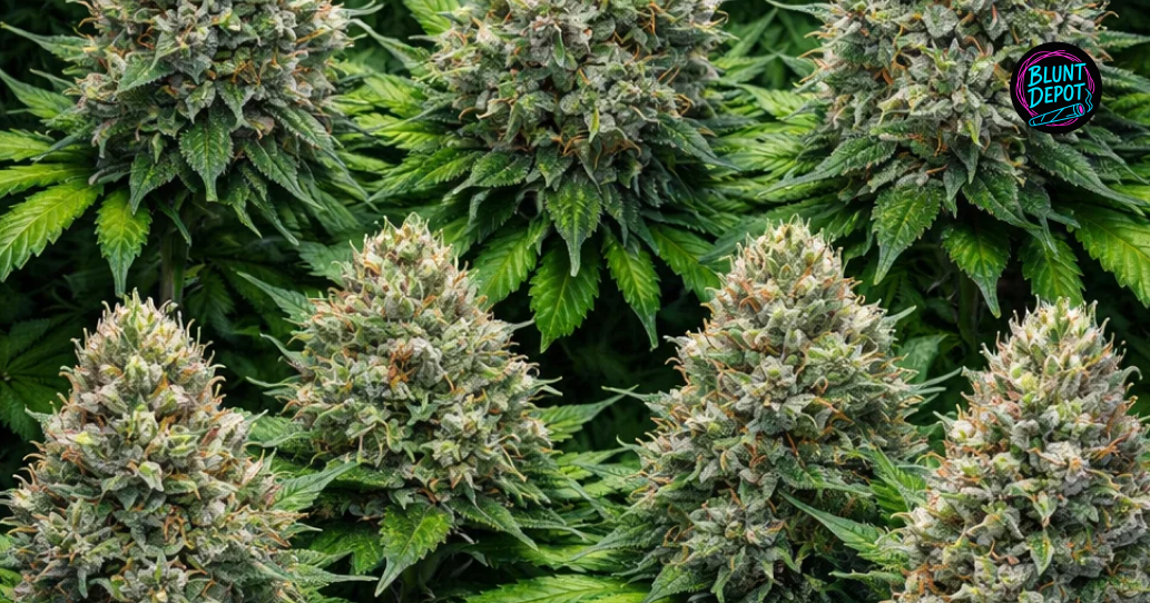 Weed Delivery in San Marcos premium cannabis buds and accessories in a modern cannabis lifestyle setting.