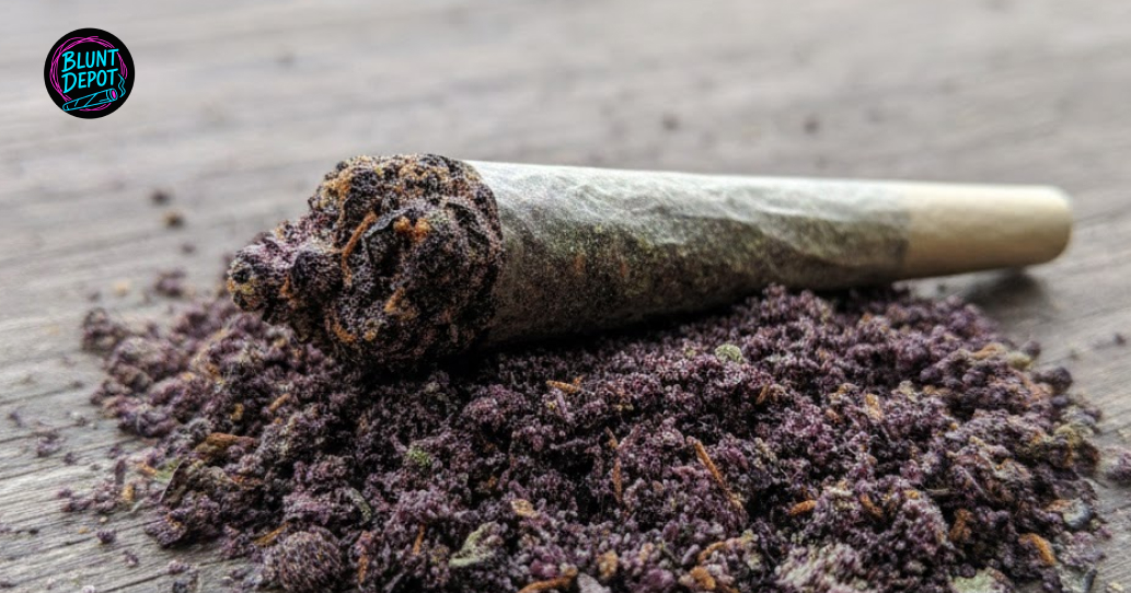 Black Diamond weed strain macro texture