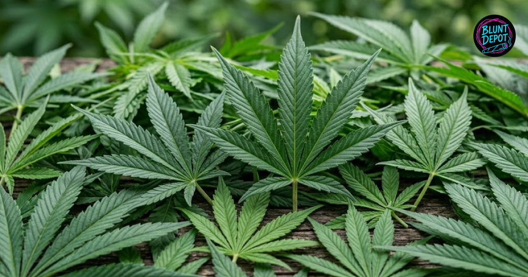 Indoor grow room with Sherbert indica-dominant hybrid plants