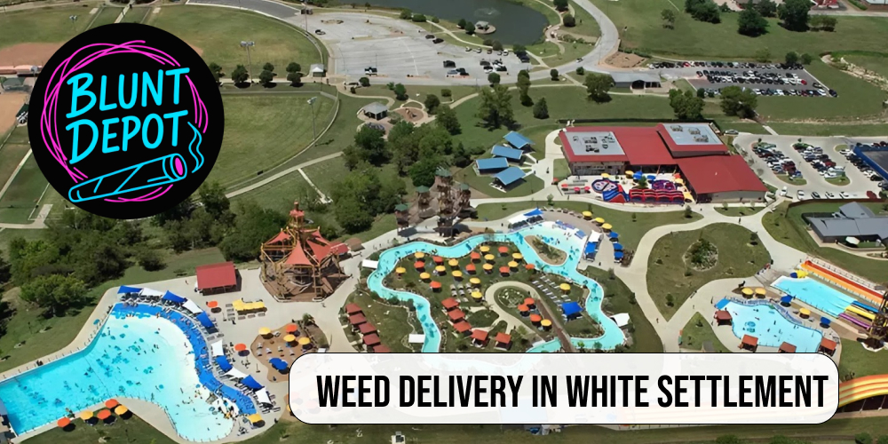 Macro close-up of premium cannabis flower in White Settlement