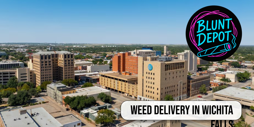 Macro close-up of premium cannabis flower in Wichita Falls
