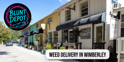 Close-up of premium cannabis flower in Wimberley