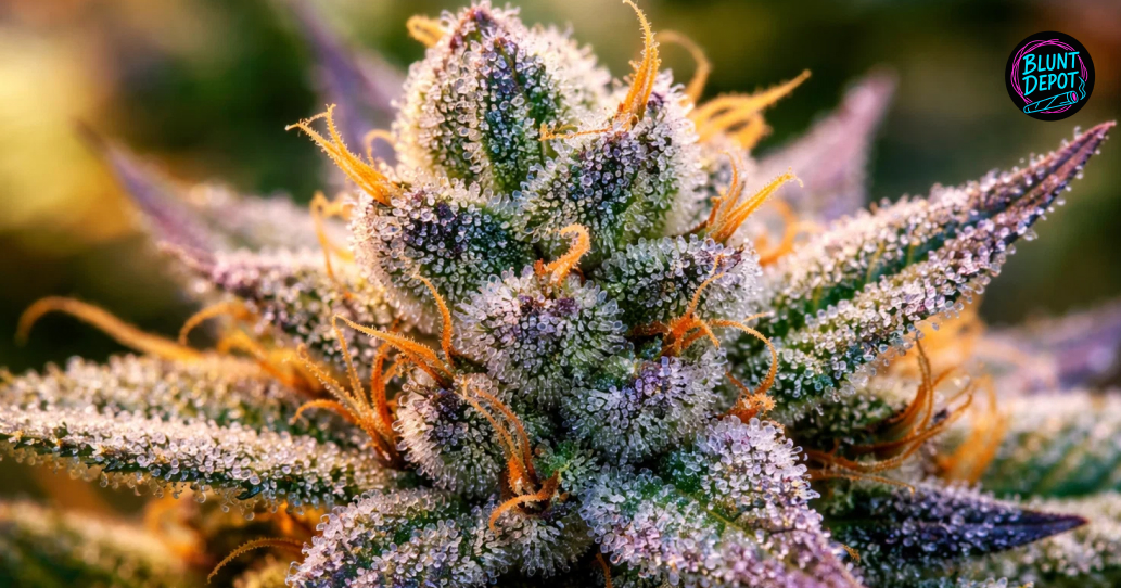 Flowering The Soap weed strain plant in an indoor cultivation facility with large, resinous colas.