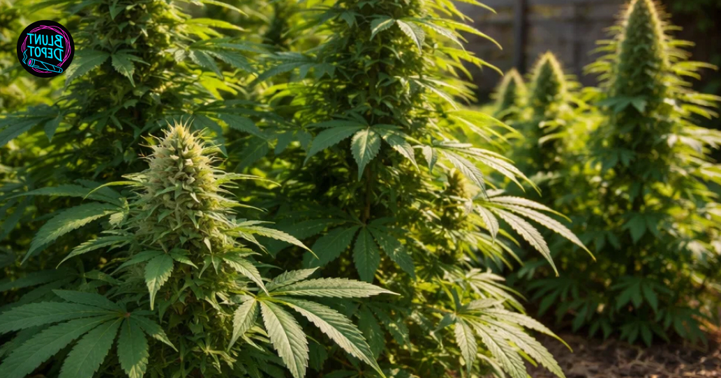 Several large and resin-rich buds of the Nerds weed strain displayed in a professional cultivation setting.