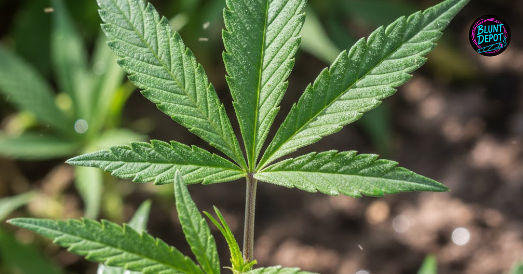 A flowering Jungle Cake cannabis plant with heavy, frosted colas growing under professional grow lights.