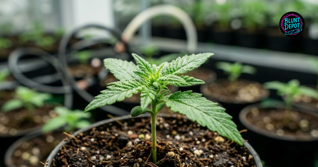 Styled presentation of Gelonade weed strain premium buds