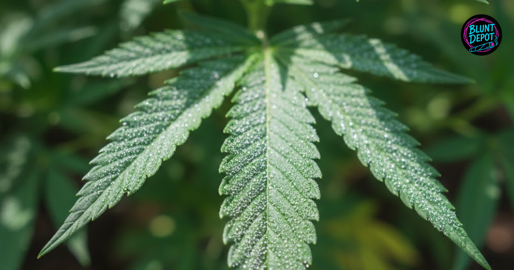 A flowering Space Cake cannabis plant with heavy, frosted colas under professional grow lights.